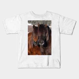 Nose frost - Horses Kids T-Shirt